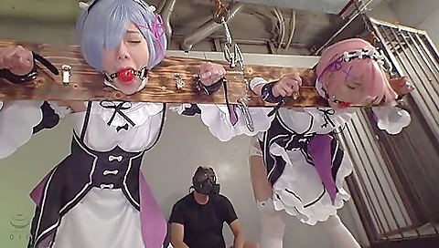 Two Japanese Girl Cosplay Bondage Two Japanese Girl Cosplay Bondage