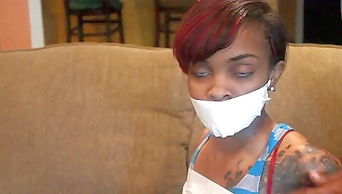 Ebony Gagged Ebony Gagged