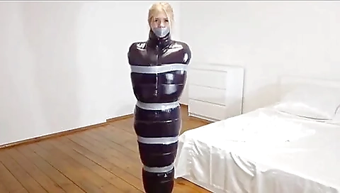 Hot Blonde Bound And Tape Gagged, Wrapped 1 Hot Blonde Bound And Tape Gagged, Wrapped 1