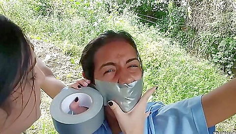 Rope Tied Duct Tape Wrap Gagged By Bully Rope Tied Duct Tape Wrap Gagged By Bully